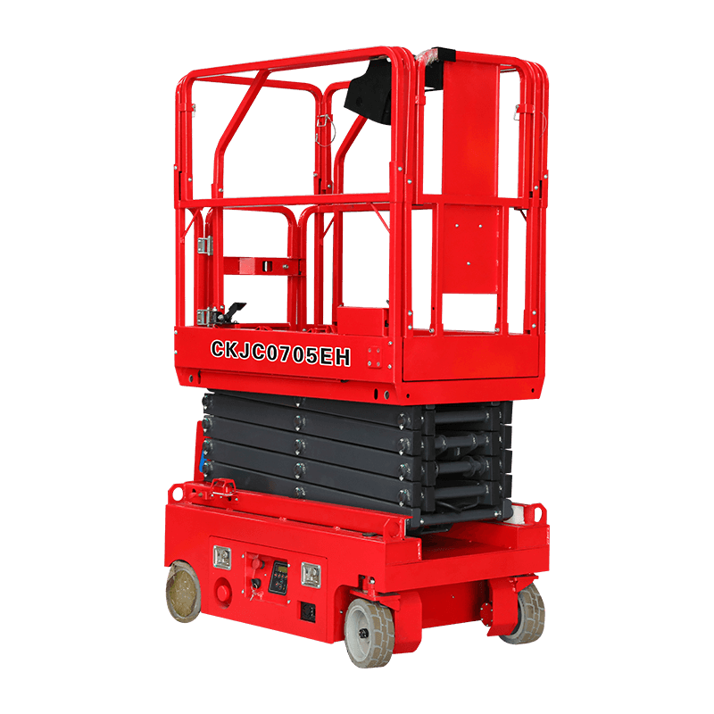 CKJC0705EH CKJC0604EH CKJC0503EH Mini-Scherenhebebühne mit elektrischer hydraulischer Lenkung 