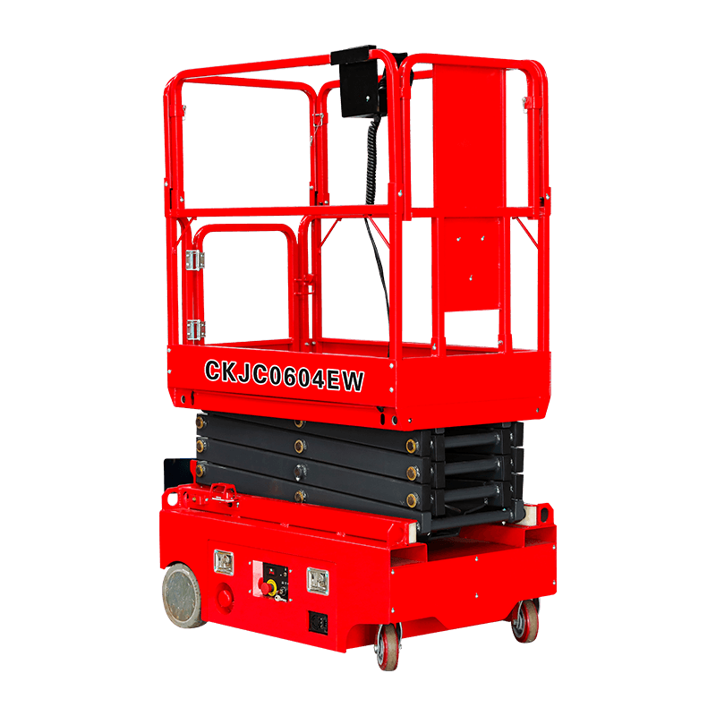 CKJC0705EW CKJC0604EW CKJC0503EW Mini elektrische mobile Scherenhebebühne mit Universalrad 